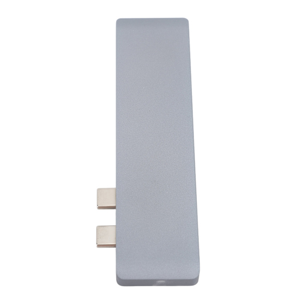 Dockningsstation 10Gbps 5Gbps USB3.0-gränssnitt Minneskortläsare Lättviktig Portabel Typ C Hub för MacBook Grå