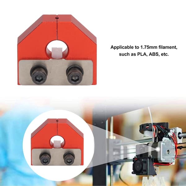 Filament Svejsesamler Sensor 1.75mm Aluminium Legering Tilbehør til 3D Printer (Rød)