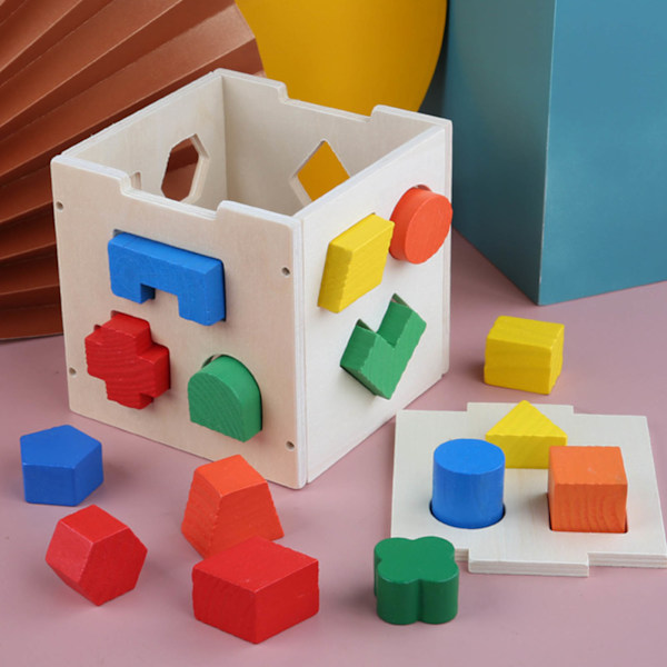 15-reikäiset lasten 3D-rakennuspalikat, opetusgeometriset muodonmuokkauspalikat kotiin