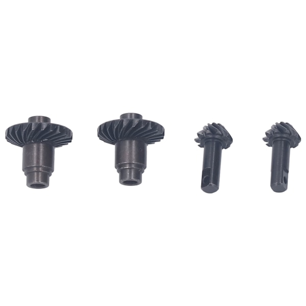 2 Par Stål Helisk Girsett Stål Svart RC Foran Bakaksler Stål Gir for TRX4M 1/18 RC Crawler Bil Foran Bakaksel 10 24T