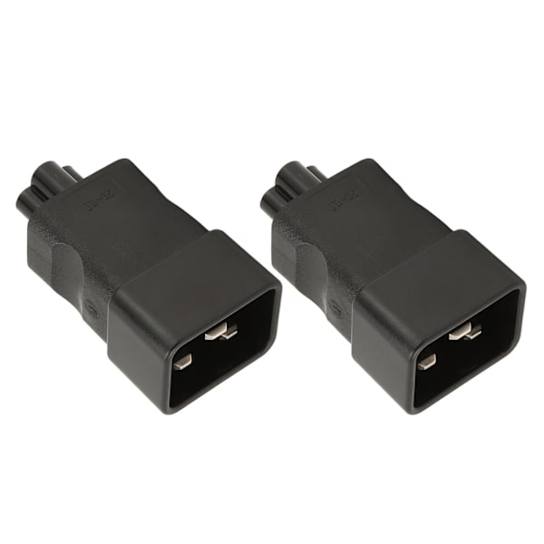 2 stk IEC320 C20 til IEC320 C6 strømadapter Professionel C20 til C6 strømstikadapter til bærbar PDU Server UPS-stik 250V