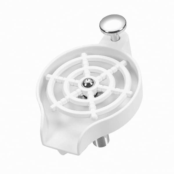 Multifunktionell diskbänksspolare för koppar och glas med kranintegration White