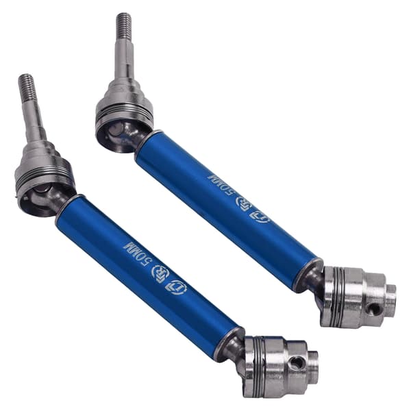 1 par RC frontdrivaksel stål aluminiumslegering rustsikker 1/10 fronttransmissionsaksel til TRAXXAS blå