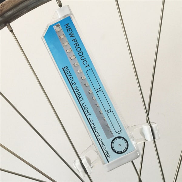 32LED cykellys eger lys dobbeltsidet farverige hjul cykel advarselslampe multi mønster lanterne