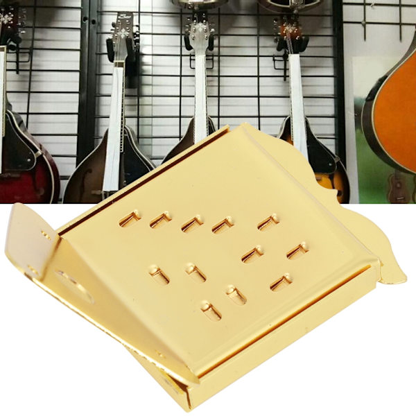 Mandolinkabel Pull Board Böjtyp Stål Utsökt musikinstrumenttillbehör (QB11 doré avec motiv)