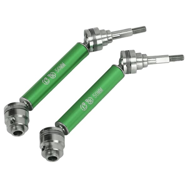 1 par RC frontdrivaksel stål aluminiumslegering rustsikker 1/10 fronttransmissionsaksel til TRAXXAS grøn