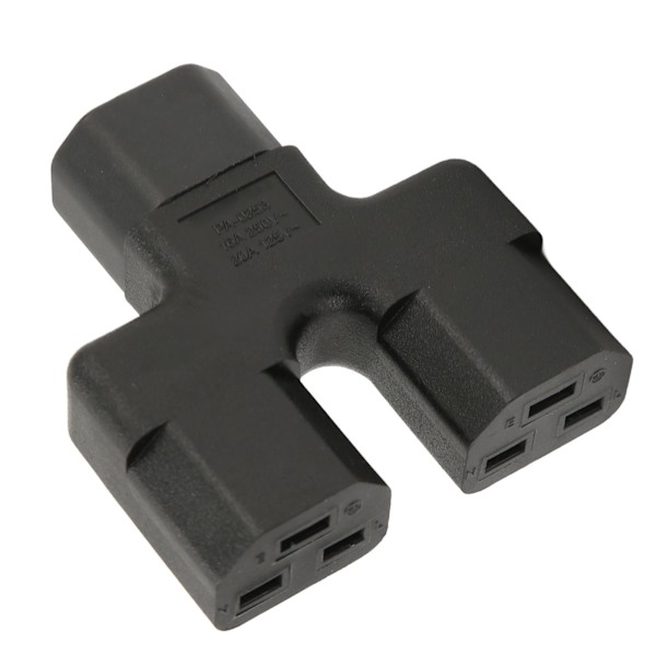 IEC320 C14 til dobbel IEC320 C21 strømadapter C14 hann til dobbel C21 hunn 1 i 2 ut strømadapter 125V-250V