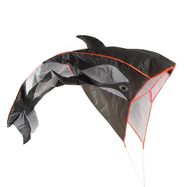 Unisex 3D Whale Kite kehyksetön Pehmeä Parafoil Cartoon Animal Vedenpitävä 3D Kehyksetön Breeze Leija rannalle