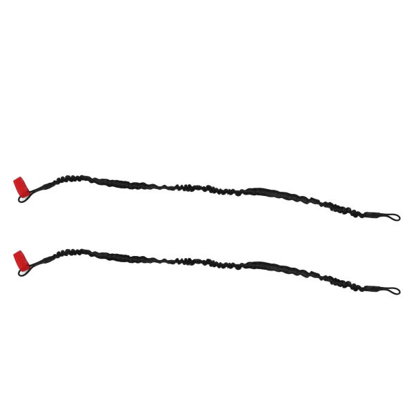 2st Kajakpaddelkoppel Nylon Korrosionsbeständig Stretchable Anti Loss-rep Kajakstångskoppel Svart