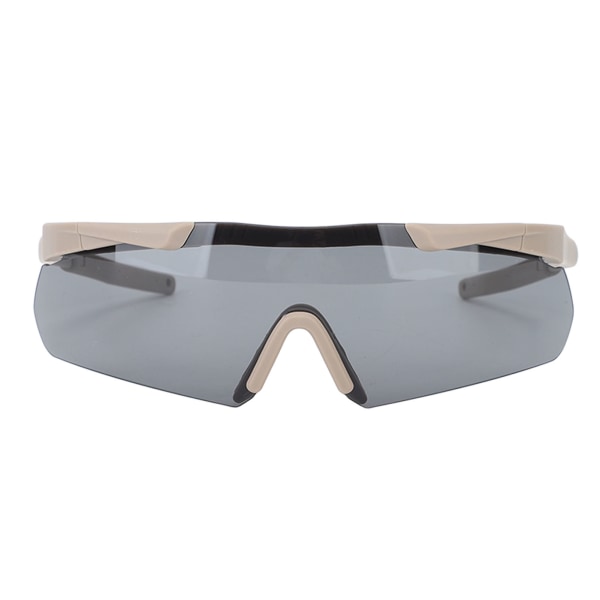 Utendørs unisex vindtette briller Utskiftbare linser Sportsbriller Utstyr med hardt skall bæreveske Khaki