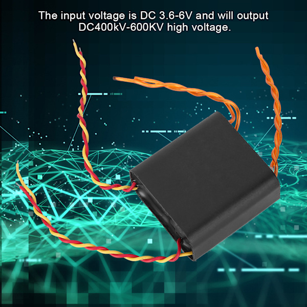 DC 3.6-6V 600KV Högspänningsgenerator Dubbel Båg Boost Step Up Strömmodul Transformator