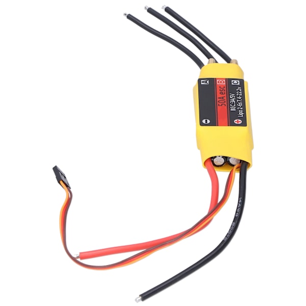 50A 2-vägs borstlös ESC elektronisk hastighetsregulator tillbehör för RC båtmodell