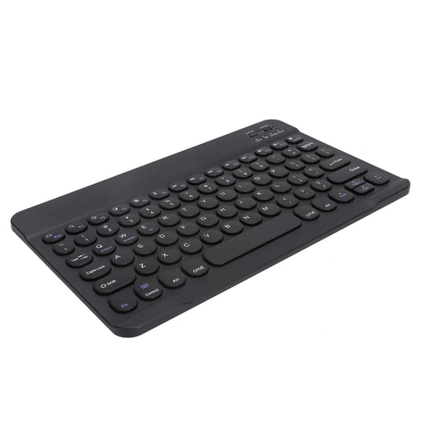 Trådløst Bluetooth-tastatur til Tablet Smartphone Computertilbehør 10in Sort Rund Hætte