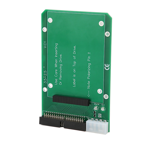 2,5 tuuman SATA HDD SDD - 3,5 tuuman 44-nastainen IDE-muunnin kortti turvalliseen tiedonsiirtoon PCB-levyllä, kiintolevyn sovitinkortti tietokoneelle
