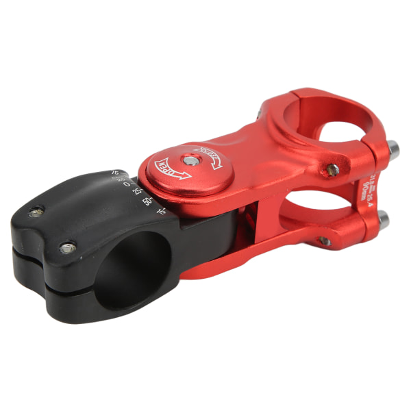 Justerbar sykkel med hulstamme CNC-bearbeiding sykkelstyreforlenger for terrengsykkel rød og svart 31,8x90 mm