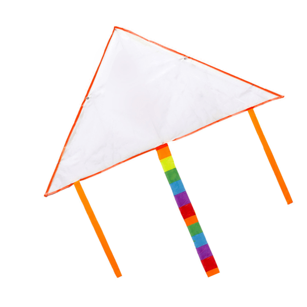 Blank Trekant Drage DIY Børn Doodle Farvelægning Drage Udendørs Flying Kite Making Kit til uddannelsesmæssig sport
