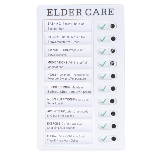 Kotitöiden muistitaulut Kannettavat irrotettavat viestitaulut Tuntuvat mukavilta PVC-kotitöiden muistitaulu lapsille Opi suunnittelemaan ELDER CARE