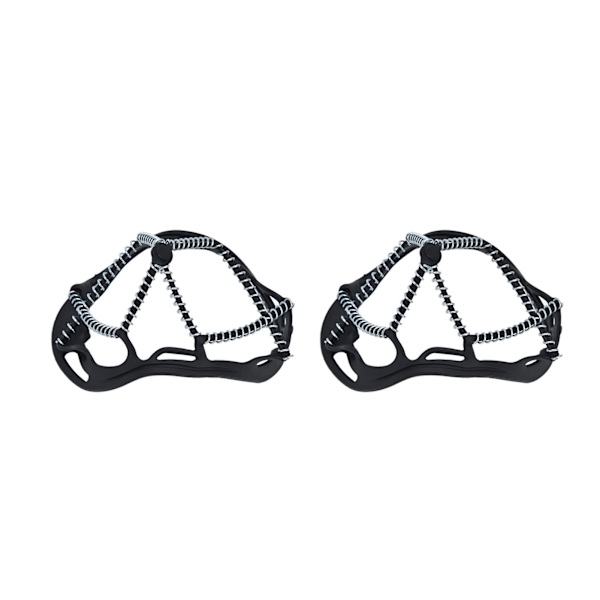 2 stk. Walk Traction Cleats Forhindrer Glidning Høj Spænding Fjeder Kramper til Vandring Jogging Jagt