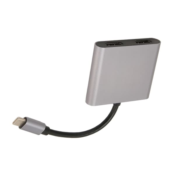 Typ C till dubbel HD-adapter USB C till dubbel HD-dockningsstation MST Multi Screen Display HD 4K-adapter