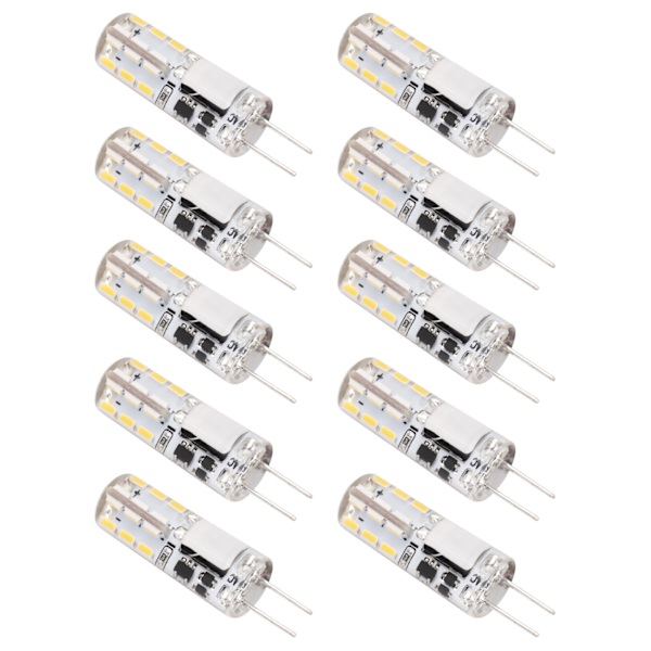 10 stk. G4 LED-pærer 24LED 1,2W Bi Pin lyskilde til hjemmets loftslampe væglampe 12V