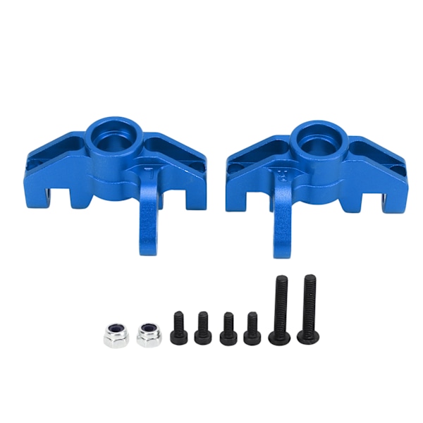 2 st RC Styrkoppar Professionell Aluminiumlegering Styrkopp för LOSI Hammer Rey U4 Rock Racer 1/10 RC Bil Mörkblå