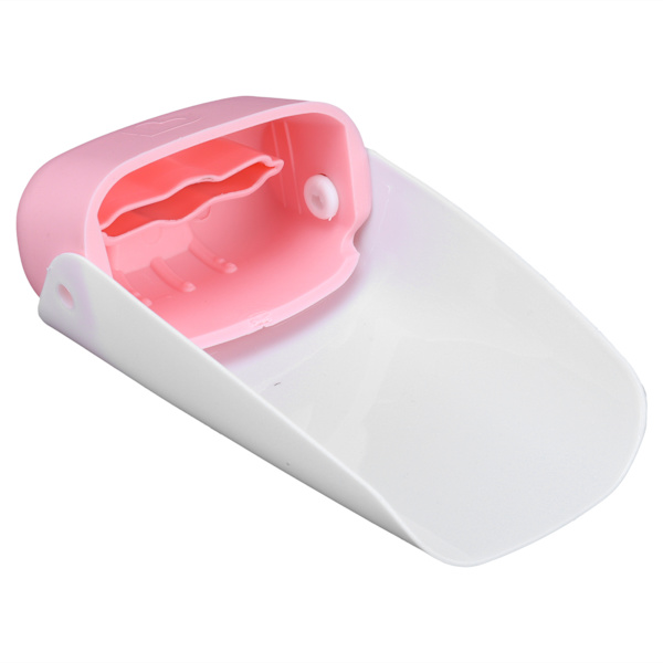 Bärbar kranförlängare för handtvätt för småbarn och barn (rosa)