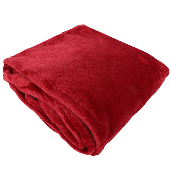 Hættetrøje med hætte i fleece og flanel - varmt tøj med lomme - Oversized - Fri størrelse - Rød