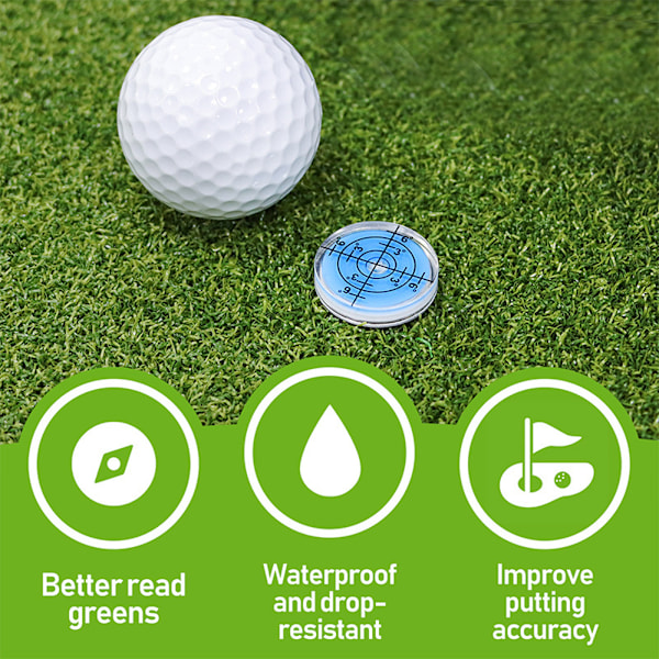 Bærbar niveau beskyttelsesklemme Golf Markør Magnetisk kasketklemme boldpositionsmarkering