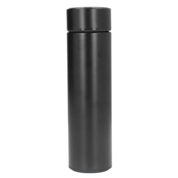 Smart vannflaske 500 ml LED-skjerm matkvalitet rustfritt stål bred applikasjon avtakbart filter LED vannflaske svart