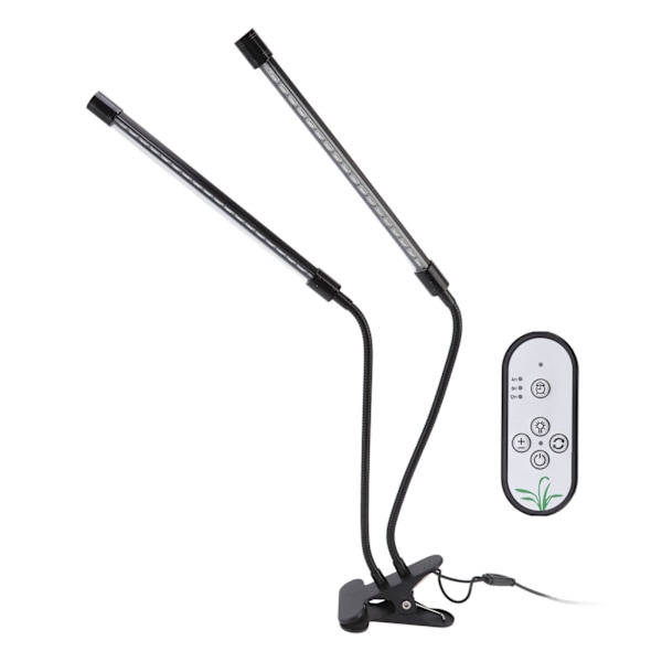 Kasvien kasvatusvalo himmennettävällä ajastuksella täysi spektri USB-käyttöinen kaksoispäällä kiinnitettävä LED-kasvilamppu sisätiloihin 30W