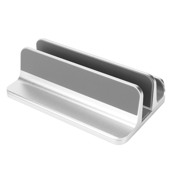 Vertikal bärbar datorstativ Silverfärgad aluminiumlegering i ett stycke Silikonkudde Reglerbar bas Hållare för bärbar dator för hemmet