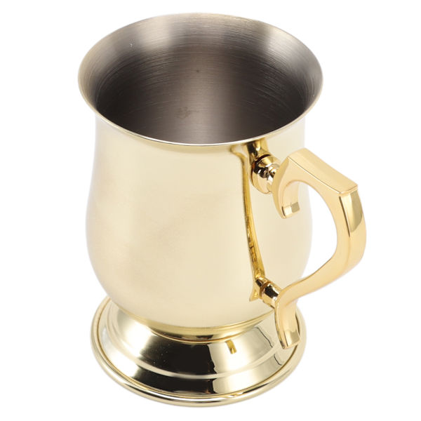 Moskva Cocktail Mule Krus i Rustfrit Stål - Multifunktionelt Cocktail-drikkeglas til Øl, Iste og Iskaffe - Guldbelagt