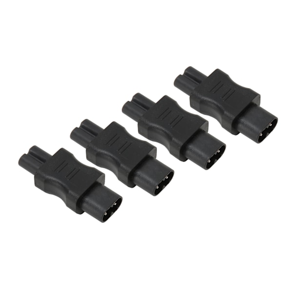 4 stk. IEC320 C8 til IEC320 C7 Konverter Strømstikadapter til PDU Chassis Laptop Computer UPS Stikkontakt