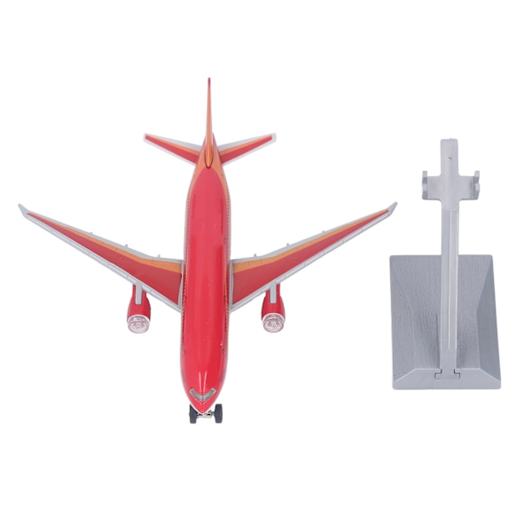 Legering Drag tillbaka Flygplan Leksak Barn Simulerad Diecast Ljud Ljus Flygplan Modell Leksak Hem Dekoration Röd