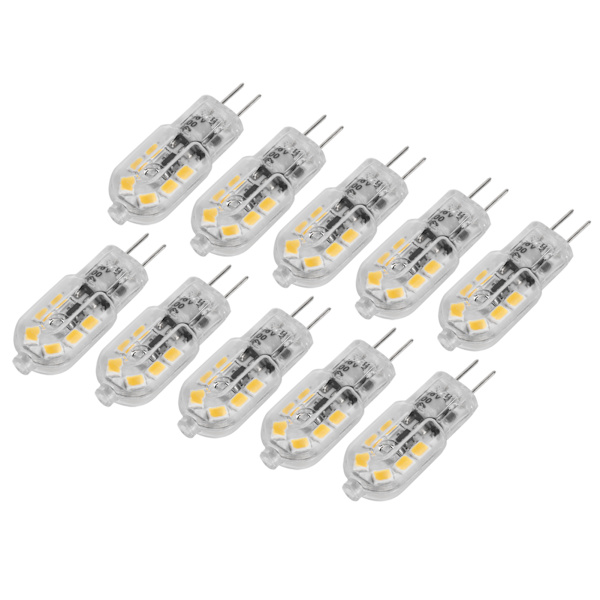 10 kpl Bi Pin -polttimoa 12LED 1.2W G4 LED -polttimo kattovalaisimeen seinävalaisimeen pöytävalaisimiin 12V