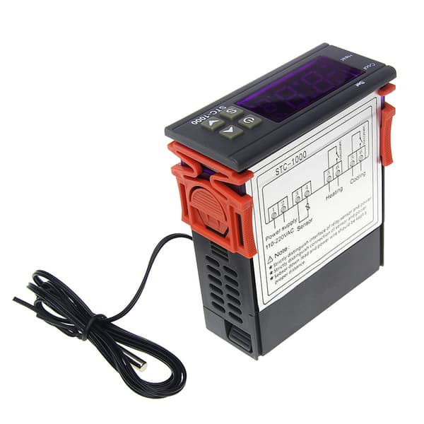 Mikrocomputer Termostat Programmerbar Digital Skærm Mikrocomputer Temperaturregulator Afbryder 110‑220VAC
