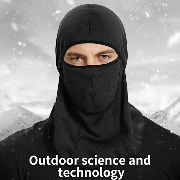 Balaclava Ansiktsskydd Vindtät Vattentät Fleece Varm Mössa Andningsbar Huvudbonad för Män Kvinnor Vinter Utomhus Cykling Skidåkning Löpning