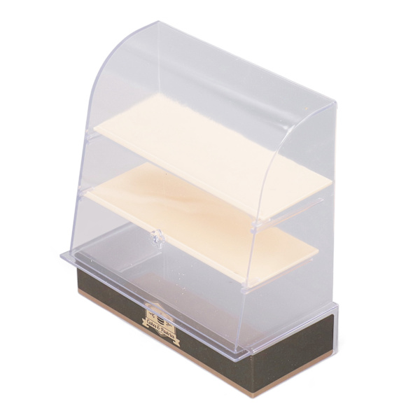 1:12 Dukkehus Kage Vitrine DIY Miniature Bageri Dessert Display Vitrine Model Dukkehus Tilbehør Orange