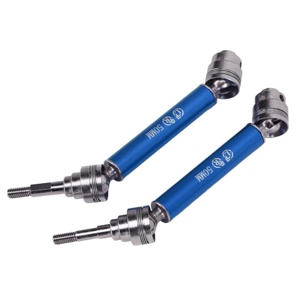 1 Par RC Front Drivaksel Stål Aluminium Legering Rustsikker 1/10 Front Transmisjonsaksel for TRAXXAS Blå