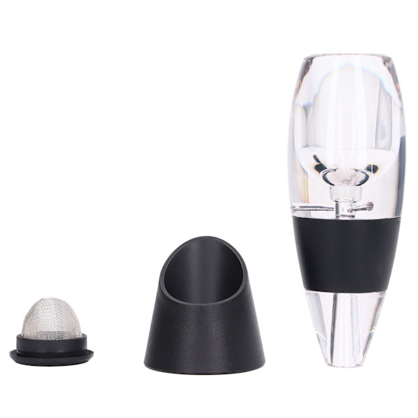 Vinaerator i hållbar plast, Bernoulli-princip, enkel att använda och rengöra, förbättrar smaken, vinaerator