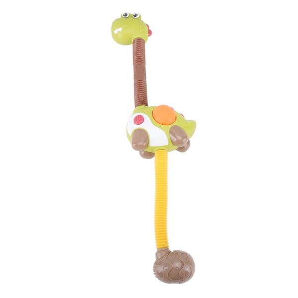 Babybad Duschhuvud Sprayer Söt Dinosaurie Form Flexibel Baby Sprinkler Badleksak med Duschhuvud med Sugkopp
