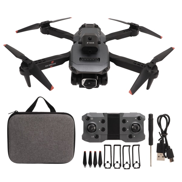 K6 Aerial Drone 4K HD fireveis hindringer unngåelse Optisk strømningsposisjonering Dobbel kamera drone