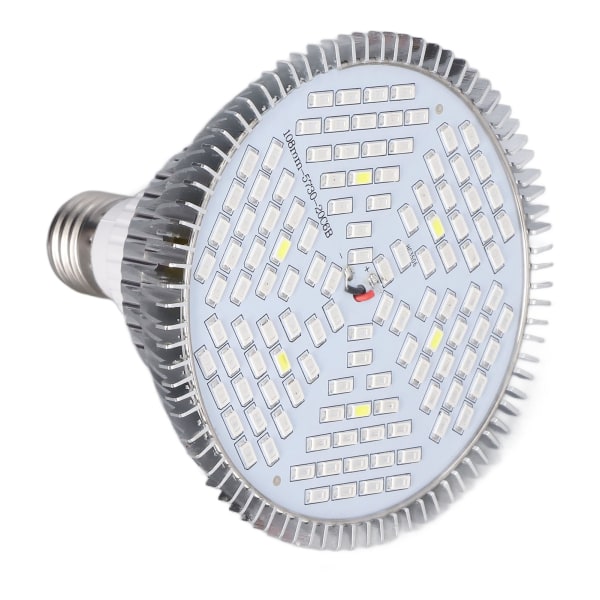 LED-växtlampa E27 Låg energiförbrukning Fullspektrum Låg värmegenerering LED-växtlampa 85‑265V 80W, 120 pärlor