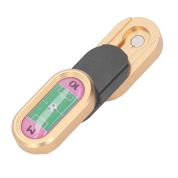 3-lags Push Card Slider Legetøj Fodboldbane Mønster Aluminium Legering Reduceret Stress Magnetisk Haptisk Slider Legetøj Guld