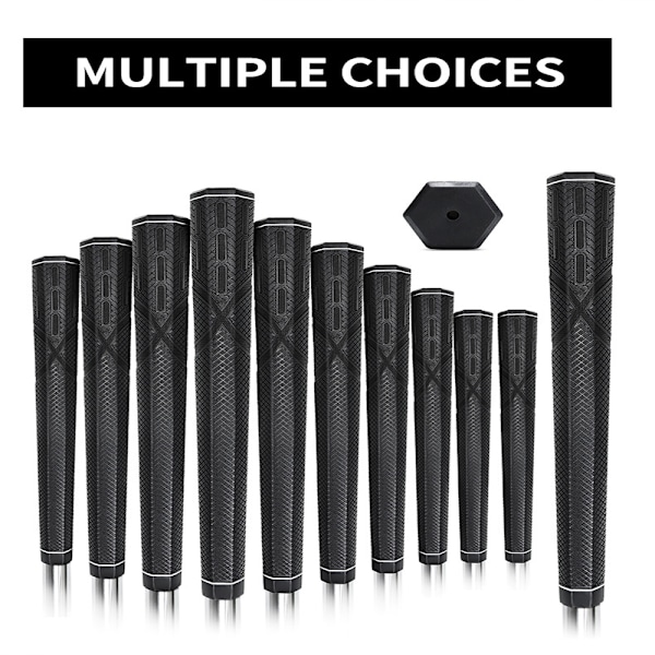 Hexagonal Golfgreb Gummi Puttergreb Swing Trainer Beskyttelsesovertræk