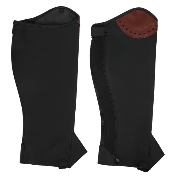 2st Läder Half Chaps Ridning Half Chaps Benskydd för vuxnaXXL