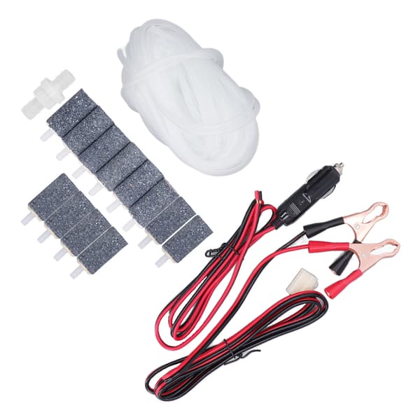 Luftpumpstillbehör Luftslang Backventil Bubbelsten Batteriklämma Kabelsats Kit MPQ-906