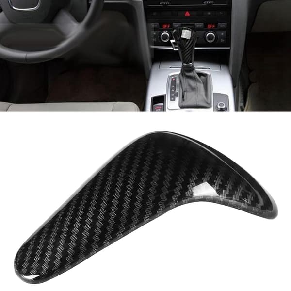 Carbon Fiber Gear Shift Knob Cover Trim til Audi A6 A7 2015 2018