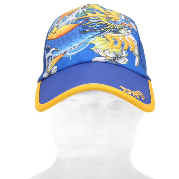 Fiskehat Polyester Nylon One Size Justerbar åndbar, svedtæt kasket til udendørs sportsblå