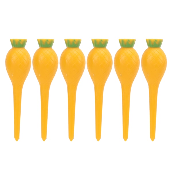 6 stk Plastic Golf Tack Nail Cartoon Ball Tee Golf Practice Smukke negle tilbehør Ananas